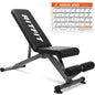 Adjustable/Foldable Utility Weight Bench Bonus Workout Poster