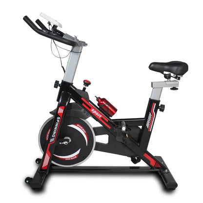 Indoor Exercise Bike Cycling Bike with Comfortable Seat Cushion Red