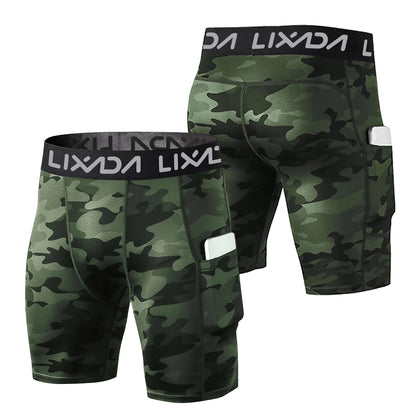 Lixada 3 Pack Men Sports Shorts L Size Active Workout Underwear with Pocket