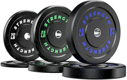 10/15/25/35/45/55LB Olympic Bumper Plates, High-Bounce  Plates Colored