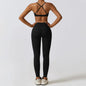 3 Piece Yoga Set Workout Outfits Women Tracksuit Jacket Sport Bra High Waist Leggings Fitness Long Sleeve Gym Zipper Sportswear