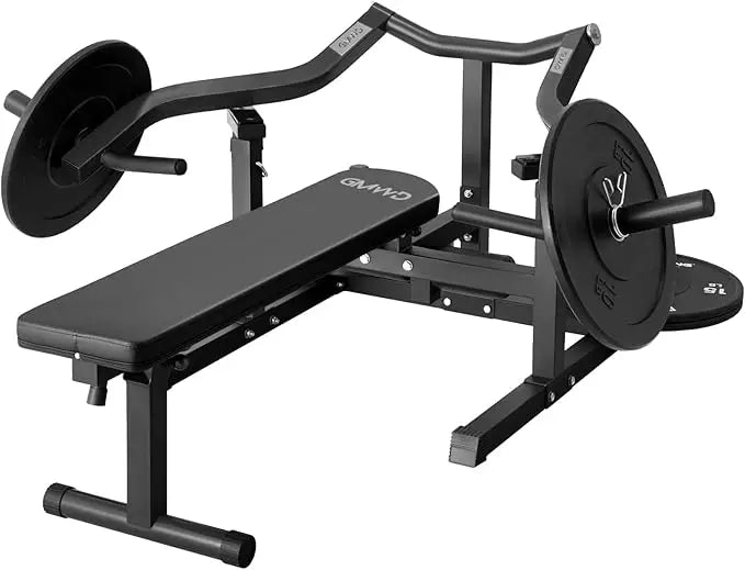 GMWD Chest Press Machine, 1050LBS Bench Press Machine with Independent Converging Arms, Adjustable Flat Incline Bench