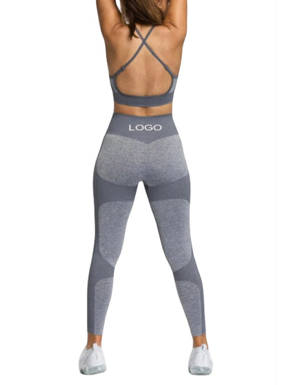 Women s Yoga Outfit Sleeveless Crop Top with Leggings