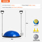 Half Exercise Ball Trainer 23 inch Balance Ball