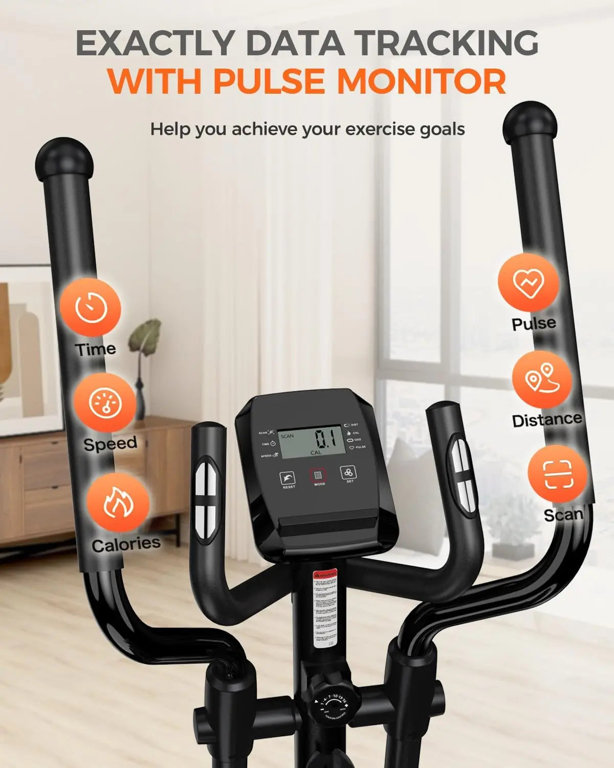 Elliptical Machine 16-Level Resistance  Magnetic Driving System