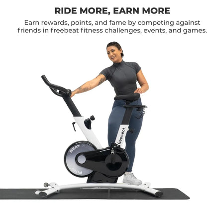 Stationary Exercise Bike, Smart Indoor HD Touchscreen