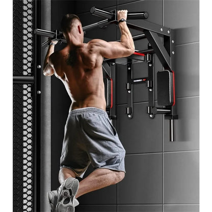 Multifunctional Wall Mounted Pull Up Bar/Chin Up bar,Dip Station for Indoor Home Gym Workout,Power Tower Set Gym Equipment 800LB
