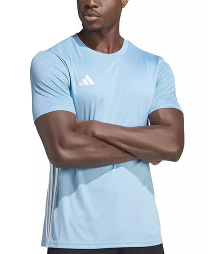 Adidas Men's Slim Fit round Neck Running T-Shirt Short Sleeve Sportswear in Black White Blue
