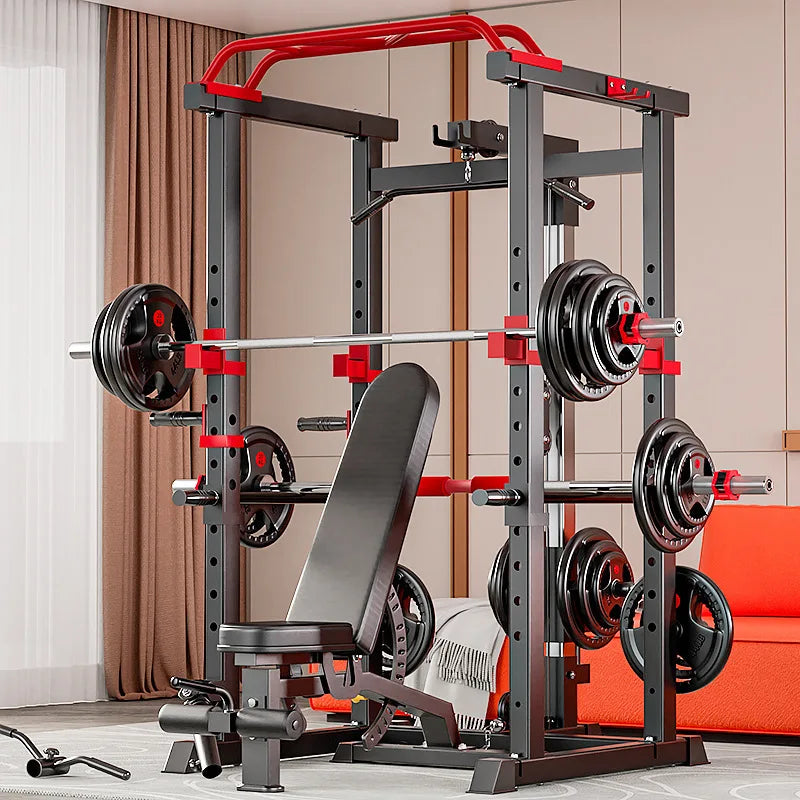 MIYAUP Home Fitness Comprehensive Training Equipment 660 LBS Capacity Power Cage With Pulley Syetem