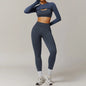 3 Piece Yoga Set Workout Outfits Women Tracksuit Jacket Sport Bra High Waist Leggings Fitness Long Sleeve Gym Zipper Sportswear