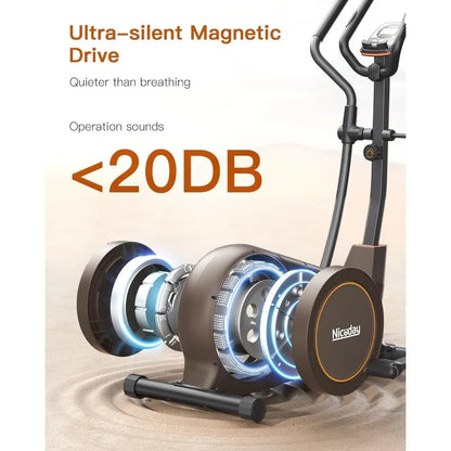 Niceday Elliptical Machine, Elliptical Exercise Machine for Home with Hyper-Quiet Magnetic Driving System