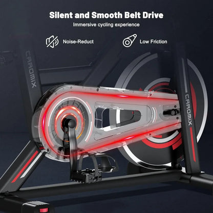 Sports Bike Indoor stationary bike with comfortable seat, pulse monitor and Ipad stand for home aerobics gym