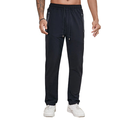 Men s Performance Joggers Lightweight Elastic Waist Athletic Pants with Drawstring and Pockets for Casual Wear