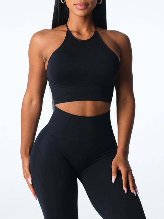 Womens Seamless Sports Bra Sleeveless Yoga Workout