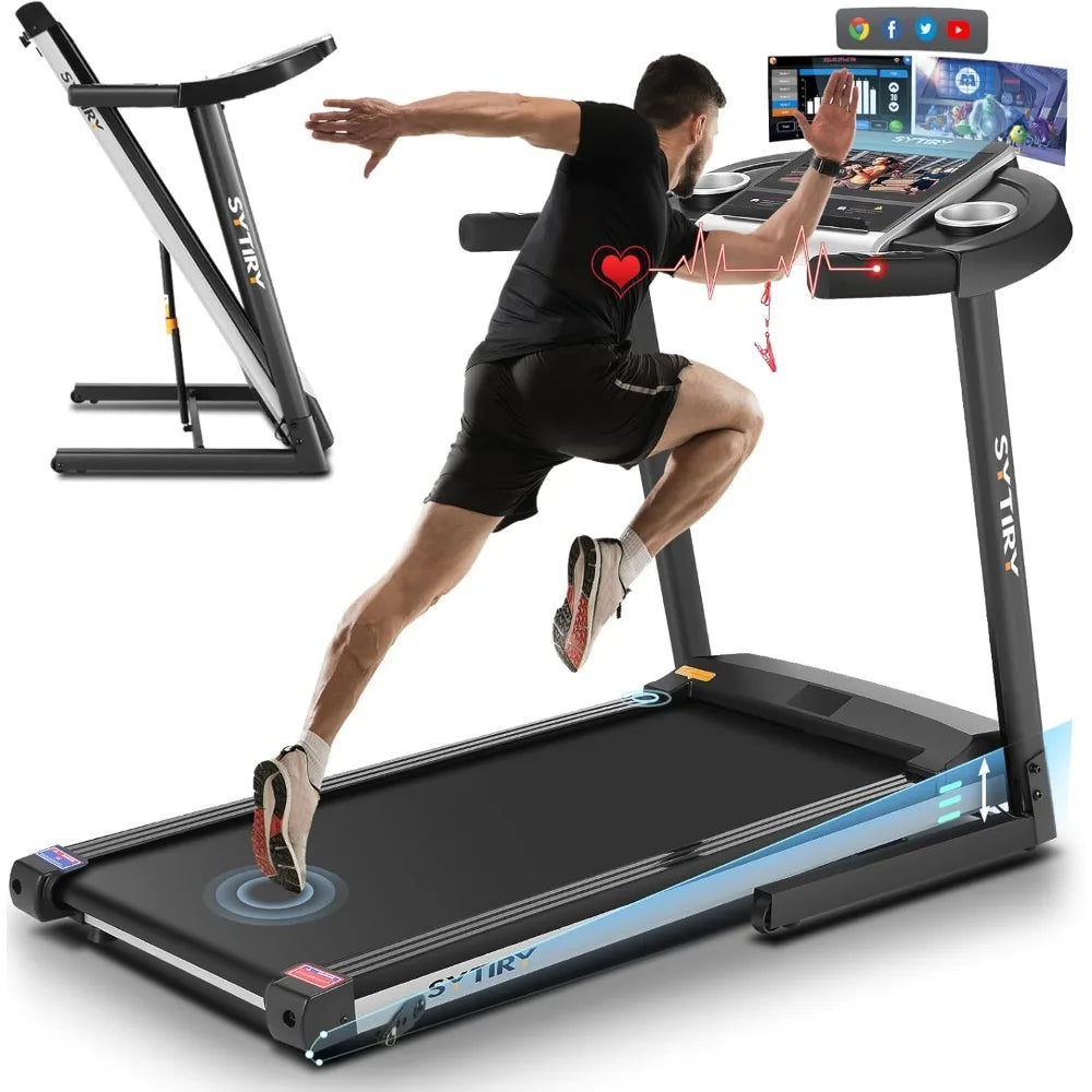 Treadmill / Touch Screen, 3.25HP Treadmills with TV WiFi,