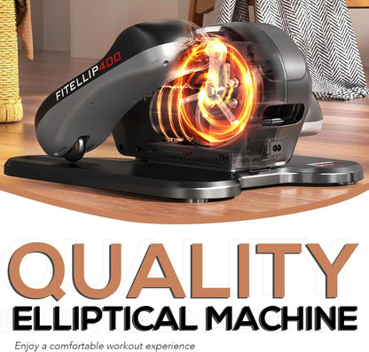 Under Desk Elliptical Machine, Ellipse Leg Exerciser for Home Equipment, Mini Elliptical Machine for Seniors, Electric Seated Pe
