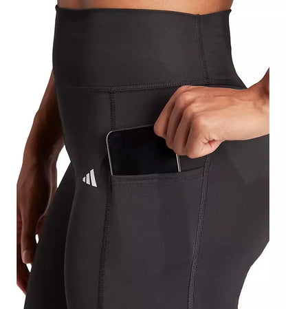 Adidas Women's Optime Full-Length Running Leggings Moisture-Wicking Sportswear for Fitness and Running