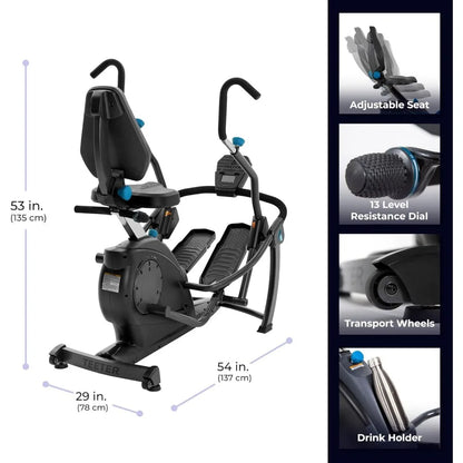 FreeStep LT3 Recumbent Cross Trainer Stepper-Zero-Impact