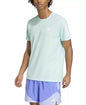 Adidas Men's Own the Run Short Sleeve T-Shirt Moisture-Wicking Running Sportswear Core Black White Red
