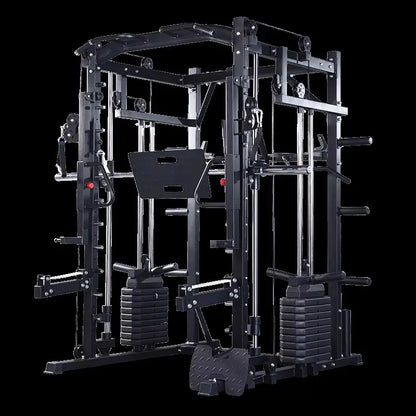 MIYAUP Multi-functional Power Cage Adjustable Pullup Squat 1000Lbs Capacity Comprehensive Fitness Barbell Rack