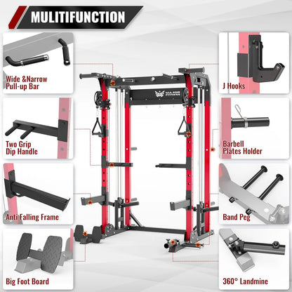 Multi-Functional Power Rack—1600lbs Capacity