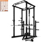 RitFit Power Cage with Optional LAT PullDown/Cable Crossover/Smith Machine System, 1000LB Squat Rack for Home & Garage Gym