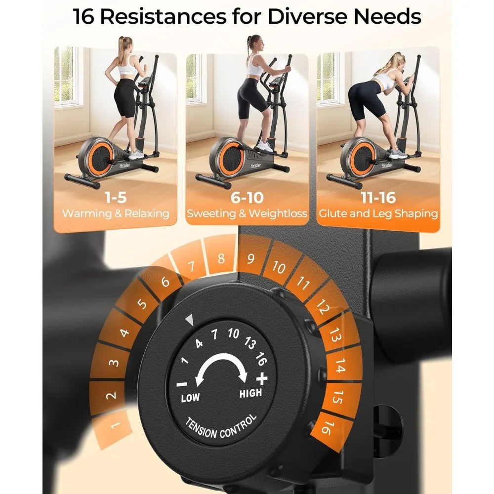 Elliptical Machine Hyper-Quiet Magnetic Driving System