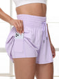2 in 1 Athletic Shorts for Women High Waisted Gym Yoga Workout Running Tennis Skort Golf Shorts Pocket Clothes Casual Summer