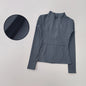 Women's Sports Jacket Yoga Jacket Slim Fit Long Sleeve Quick Dry Running Sport Coat Slimming Pilates Fitness Top Workout Jacket