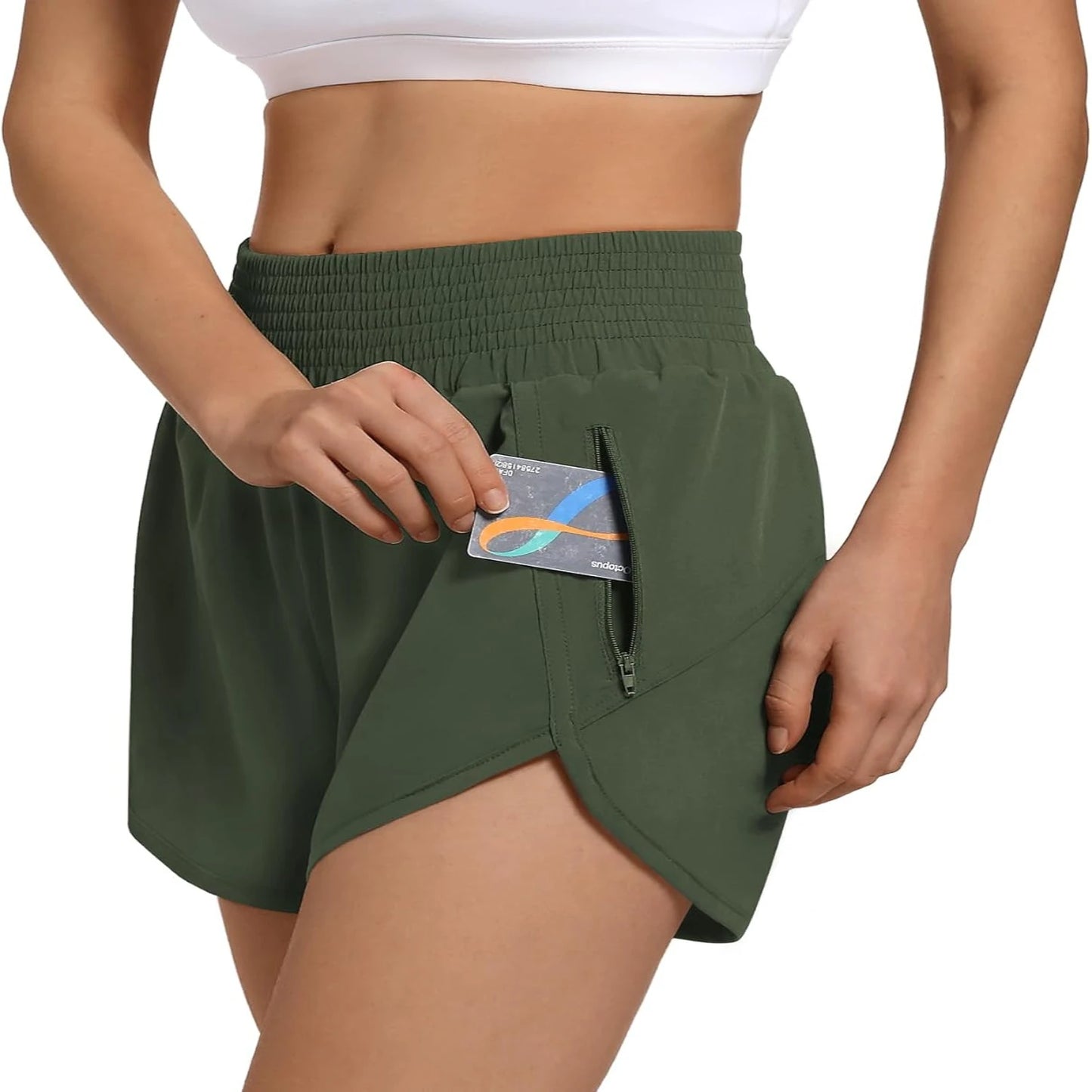 Women's High Waist Quick Dry Athletic Shorts