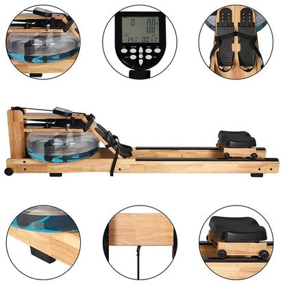 Water Resistance Rowing Machine, Touch Screen,