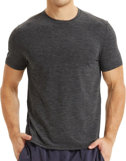 Dry Fit Shirts - Men Lightweight Athletic  Short-sleeve