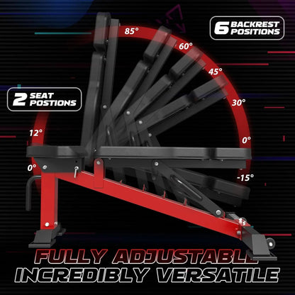 Multi-Function Machine, 2200lbs Squat Rack with LAT-Pull Down