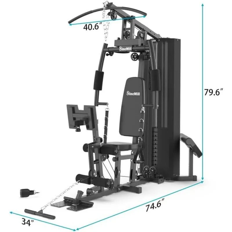 SincMill Home Gym Multifunctional Full Body Workout Equipment for Home Exercise Fitness