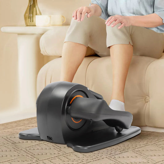 100-240V 50W Electric Elliptical Trainer with LED Screen Foot Pedal Exerciser Under Desk Elliptical Machine for Home Exercise