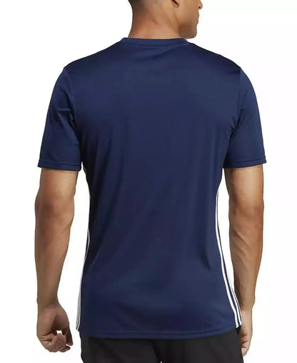 Adidas Men's Slim Fit round Neck Running T-Shirt Short Sleeve Sportswear in Black White Blue