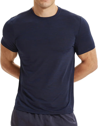 Dry Fit Shirts - Men Lightweight Athletic  Short-sleeve