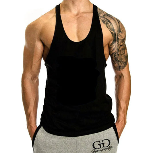 Summer Running Vest Men Gym Tank Top Sleeveless Singlet Sport Gym t Shirts Cotton Bodybuilding Top Fitness Vest Man Sportswear