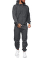 Sweat suits men Tracksuits 2 Piece sets Athletic Jogging suits Hoodie Casual Long Sleeve Zipper Outfits for men