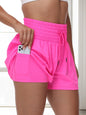 2 in 1 Athletic Shorts for Women High Waisted Gym Yoga Workout Running Tennis Skort Golf Shorts Pocket Clothes Casual Summer