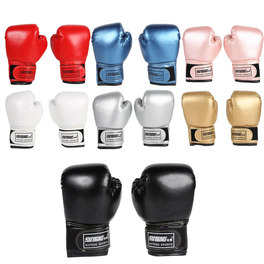 2pcs Leather Sponge Boxing Training Mitts Kids