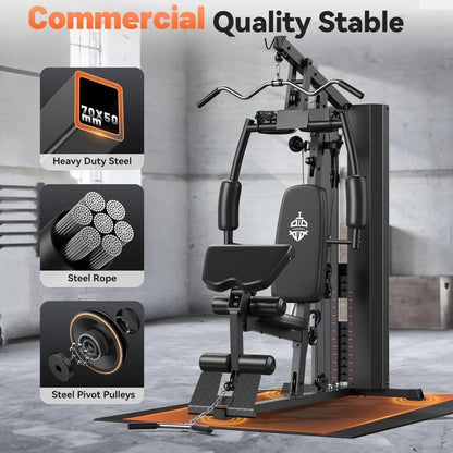 Hot Sale -Home Gym,Multifunctional Home Gym Equipment,Workout Station with 154LBS Weight Stack,Exercise Equipment for Full Body