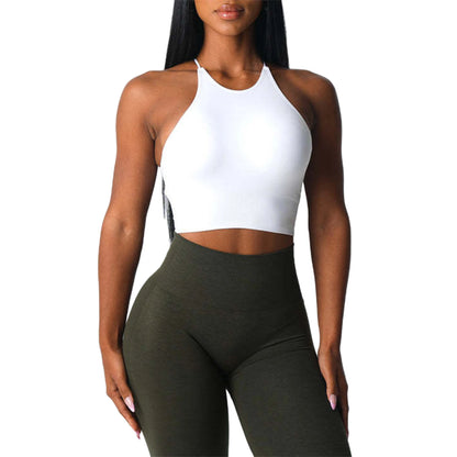 Womens Seamless Sports Bra Sleeveless Yoga Workout