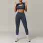 3 Piece Yoga Set Workout Outfits Women Tracksuit Jacket Sport Bra High Waist Leggings Fitness Long Sleeve Gym Zipper Sportswear