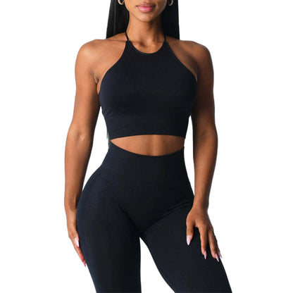 Womens Seamless Sports Bra Sleeveless Yoga Workout