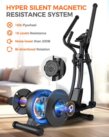 Elliptical Machine 16-Level Resistance  Magnetic Driving System