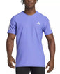 Adidas Men's Own the Run Short Sleeve T-Shirt Moisture-Wicking Running Sportswear Core Black White Red