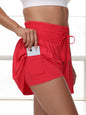 2 in 1 Athletic Shorts for Women High Waisted Gym Yoga Workout Running Tennis Skort Golf Shorts Pocket Clothes Casual Summer