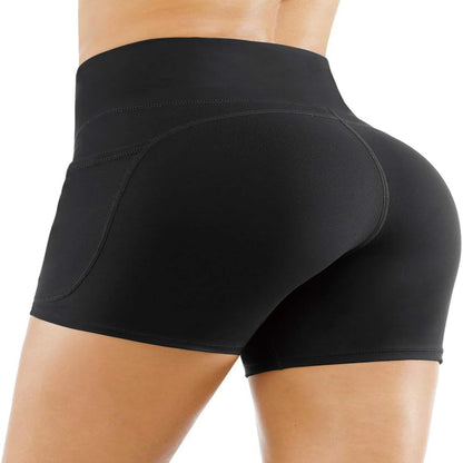 Tummy Control High Waist Yoga Shorts - Pockets