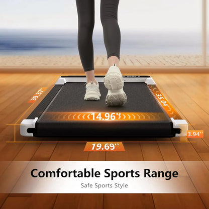 Walking Pad 2 In 1 For Walking And Jogging, Under Desk Treadmill For Home Office With Remote Control, Portable Walking Pad Tread